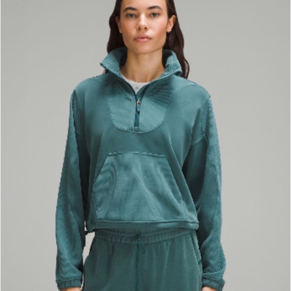 Lululemon Brushed Softstreme Ribbed Half Zip